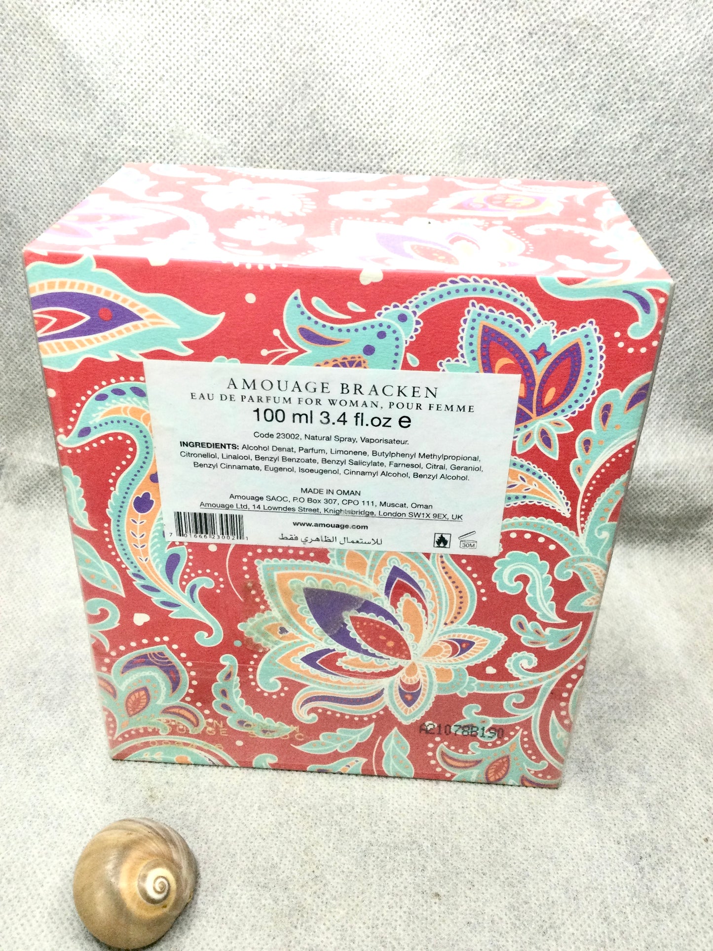 AMOUAGE BRACKEN WOMAN EAU DE PARFUM 100 ML SPRAY Oman Made SEALED