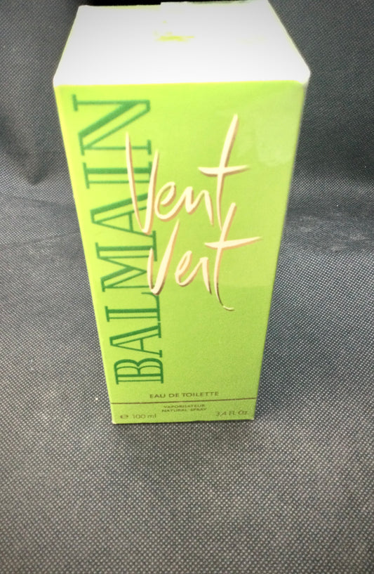 Vintage BALMAIN Vent Vert Eau De Toilette 100 Or 50 ML SPRAY  1991s Sealed