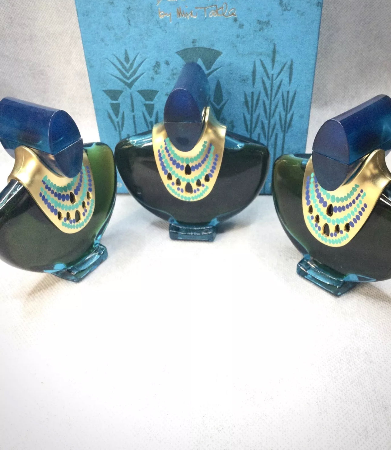 Vintage Mira Takla Vallee Des Rois Pure Parfum - 1988 Falcon Collector (3 Bottles)