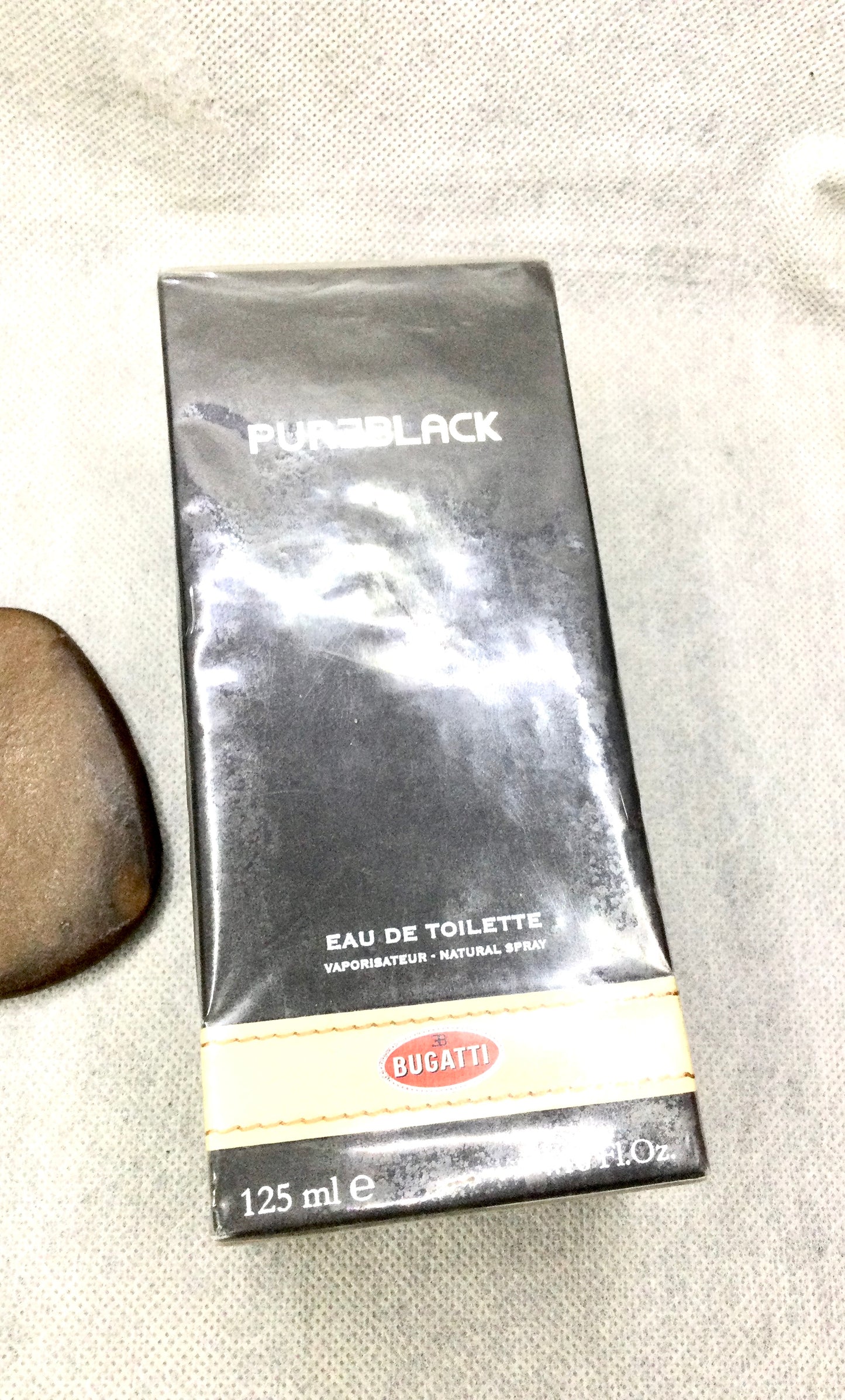 Bugatti Pureblack Eau de Toilette for Men 125 ML Spray SEALED
