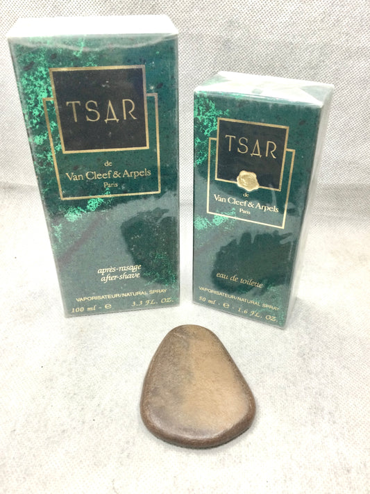 TSAR De Van Cleef Arpels EAU DE TOILETTE 50 ML AND AFTER SHAVE 100 Ml SPARY VINTAGE EXTREMELY RARE