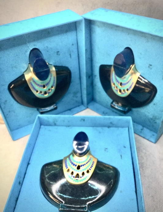 Vintage Mira Takla Vallee Des Rois Pure Parfum - 1988 Falcon Collector (3 Bottles)