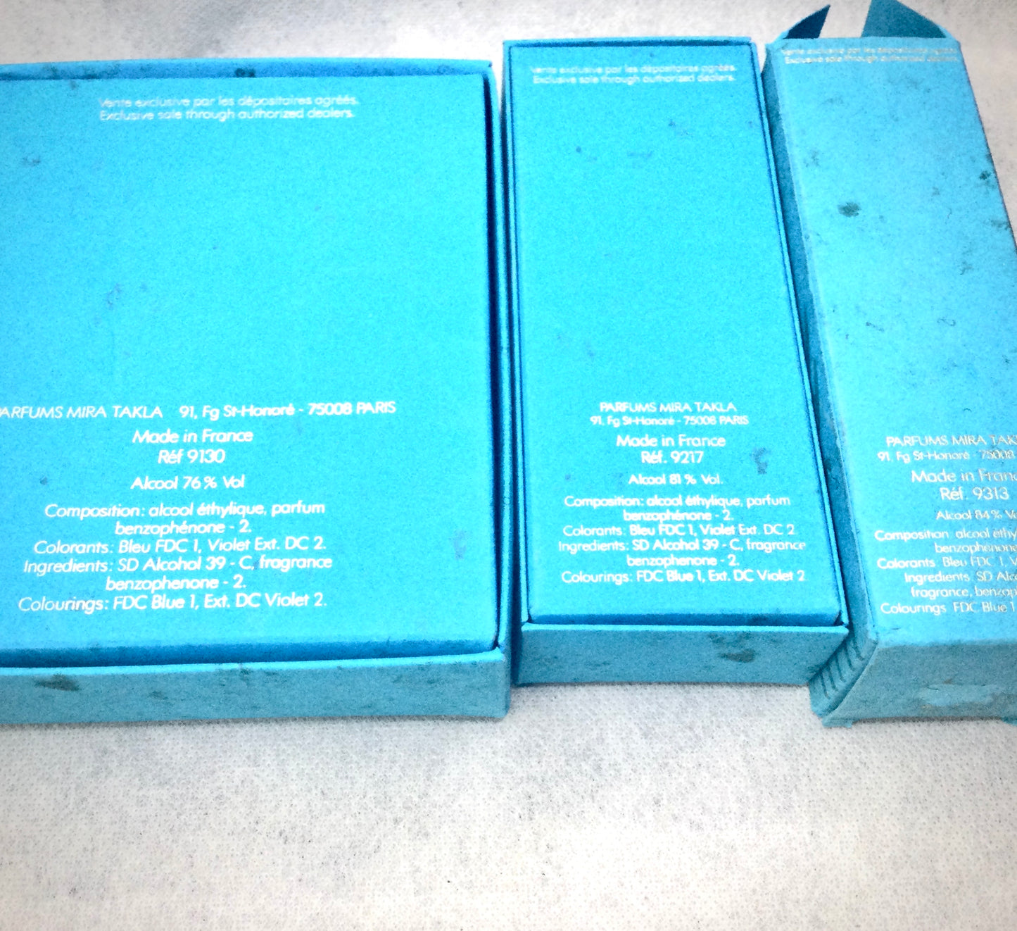 Mira Takla PERFUMES Collection Vallee Des Rois 50 ML EDT SPRAY - 30 ML PURE PARFUM SPLASH - 7.5 ML EAU DE PARFUM (Falcon Collector) 1988s EXTREMELY RARES