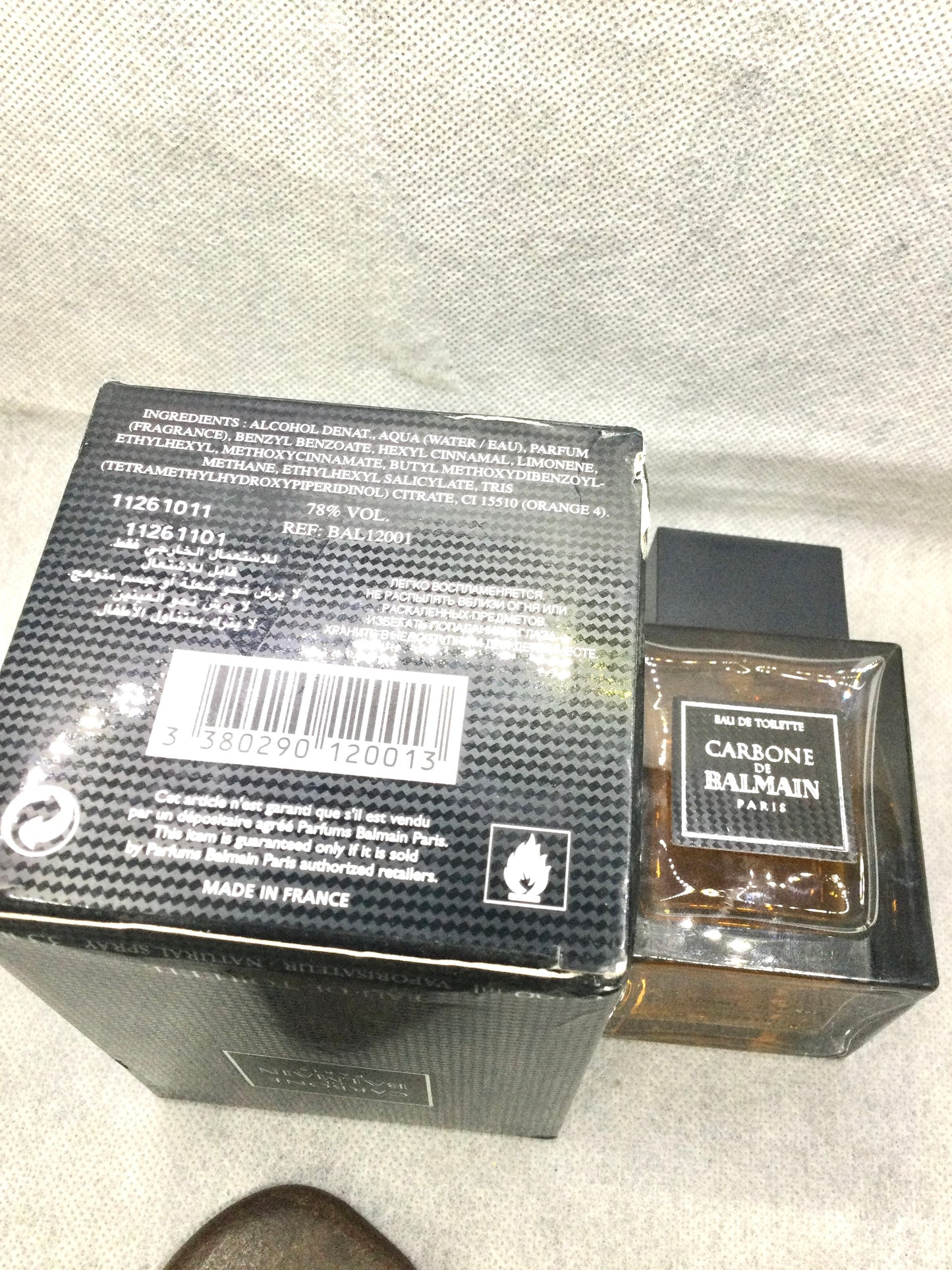 Carbone de Balmain Pour homme eau de toilette 100 OR 40 ML Spray SEALED EXTREMELY RARE