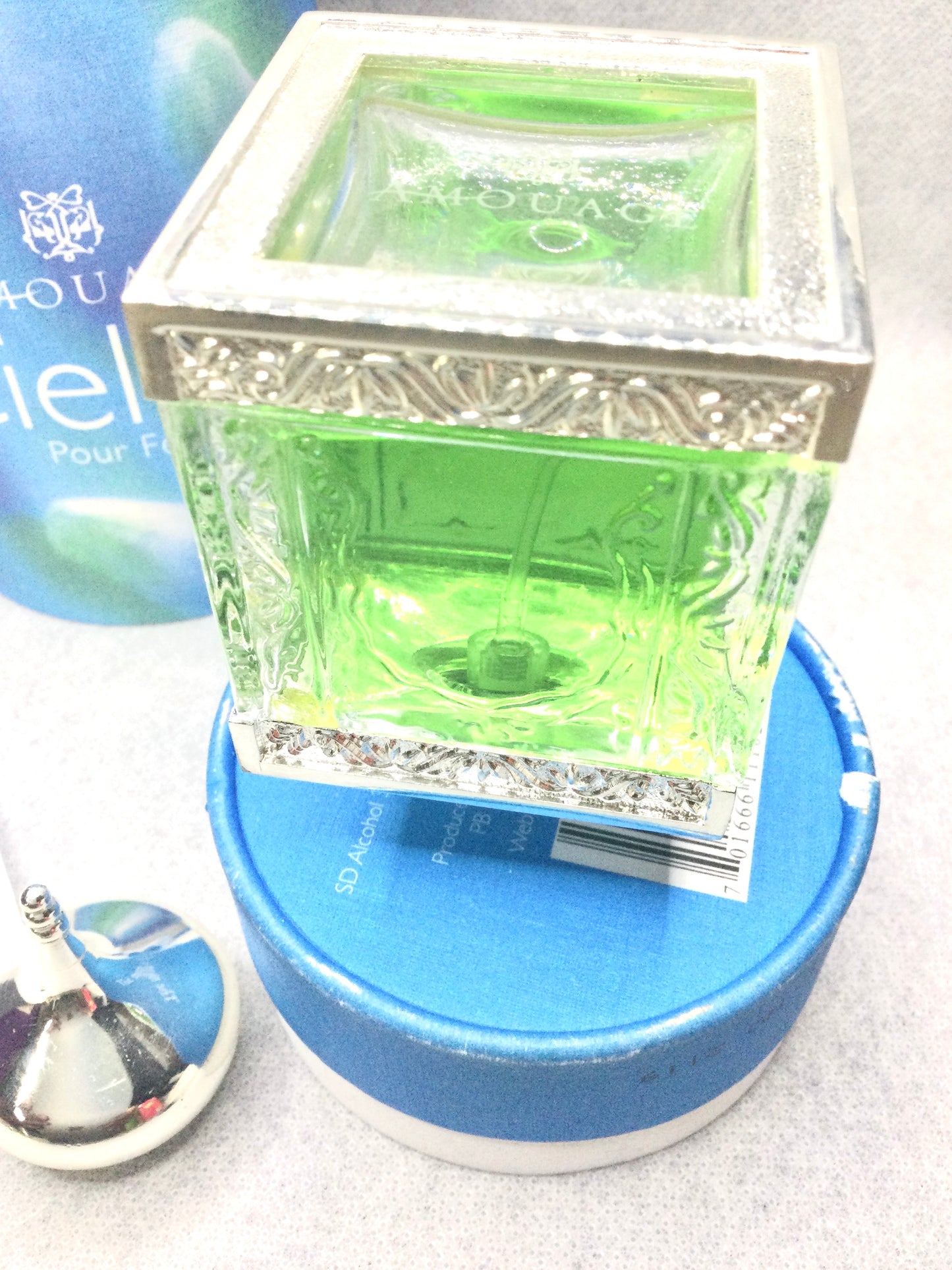 AMOUAGE CIEL POUR FEMME 50 ML SPRAY IN MOSQUE SOLID CRISTAL BOTTLE OMAN VINTAGE RARES