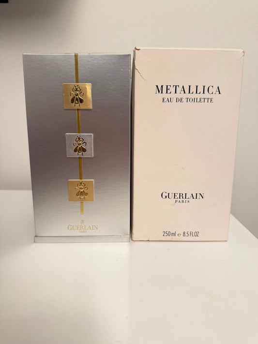 Guerlain Metallica Eau de Toilette 250ml 8.5OZ Flacon Abeilles Bee Bottle Splash Rare VINTAGE 2000