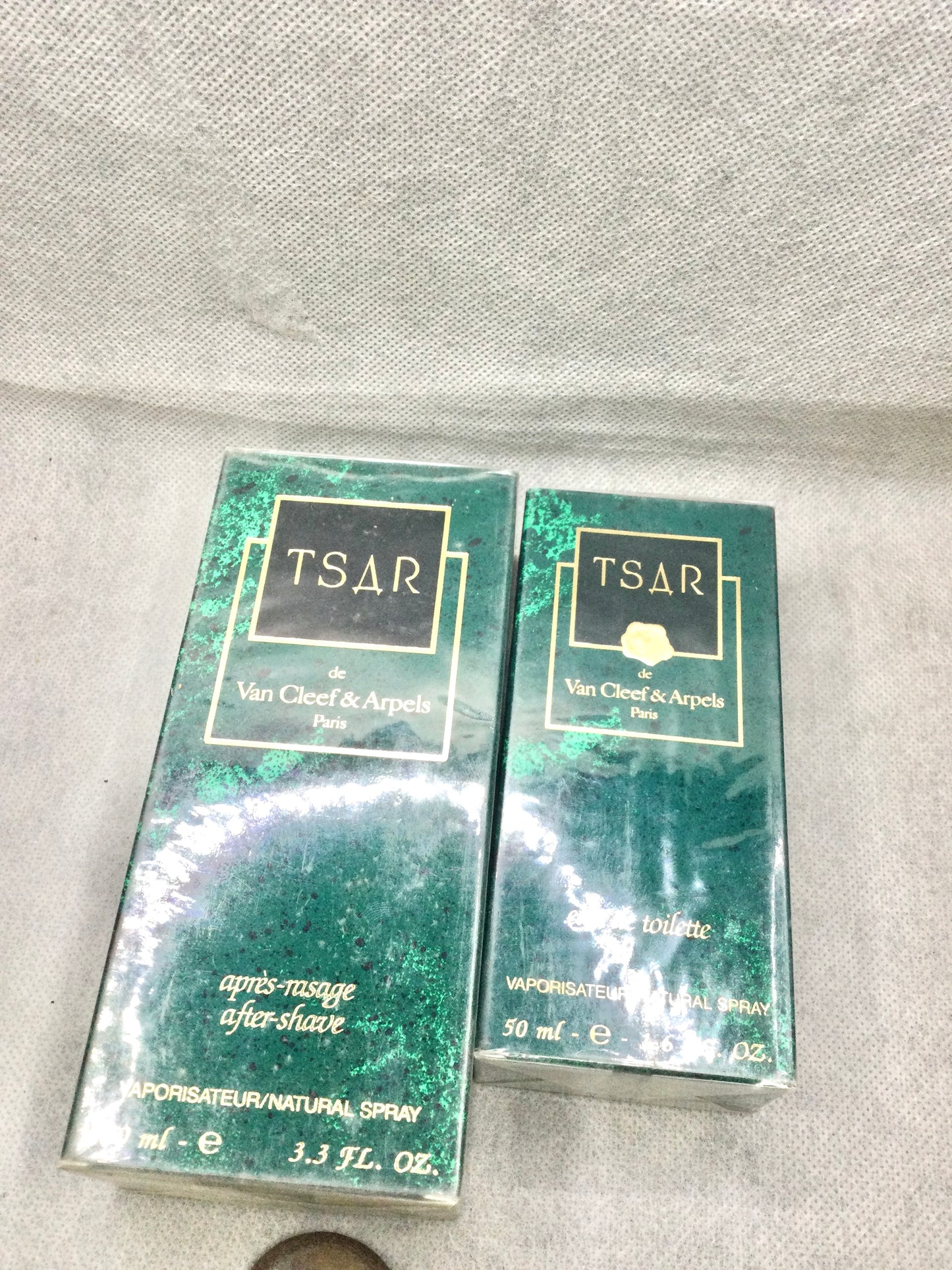 TSAR De Van Cleef Arpels EAU DE TOILETTE 50 ML AND AFTER SHAVE 100 Ml SPARY VINTAGE EXTREMELY RARE