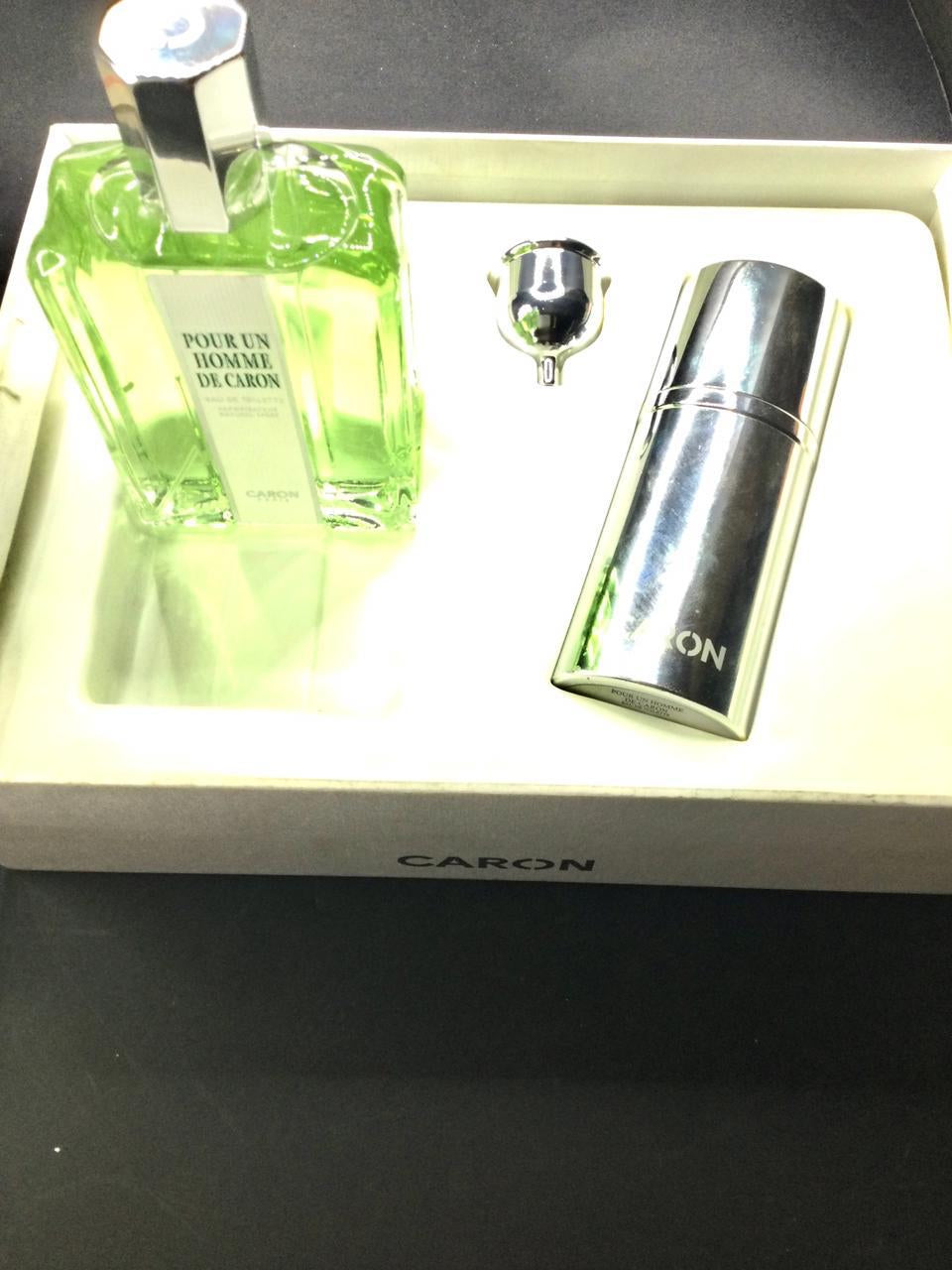 Pour Un Homme de Caron Eau De Toilette Set 125 Ml / 30 ml refillable vintage