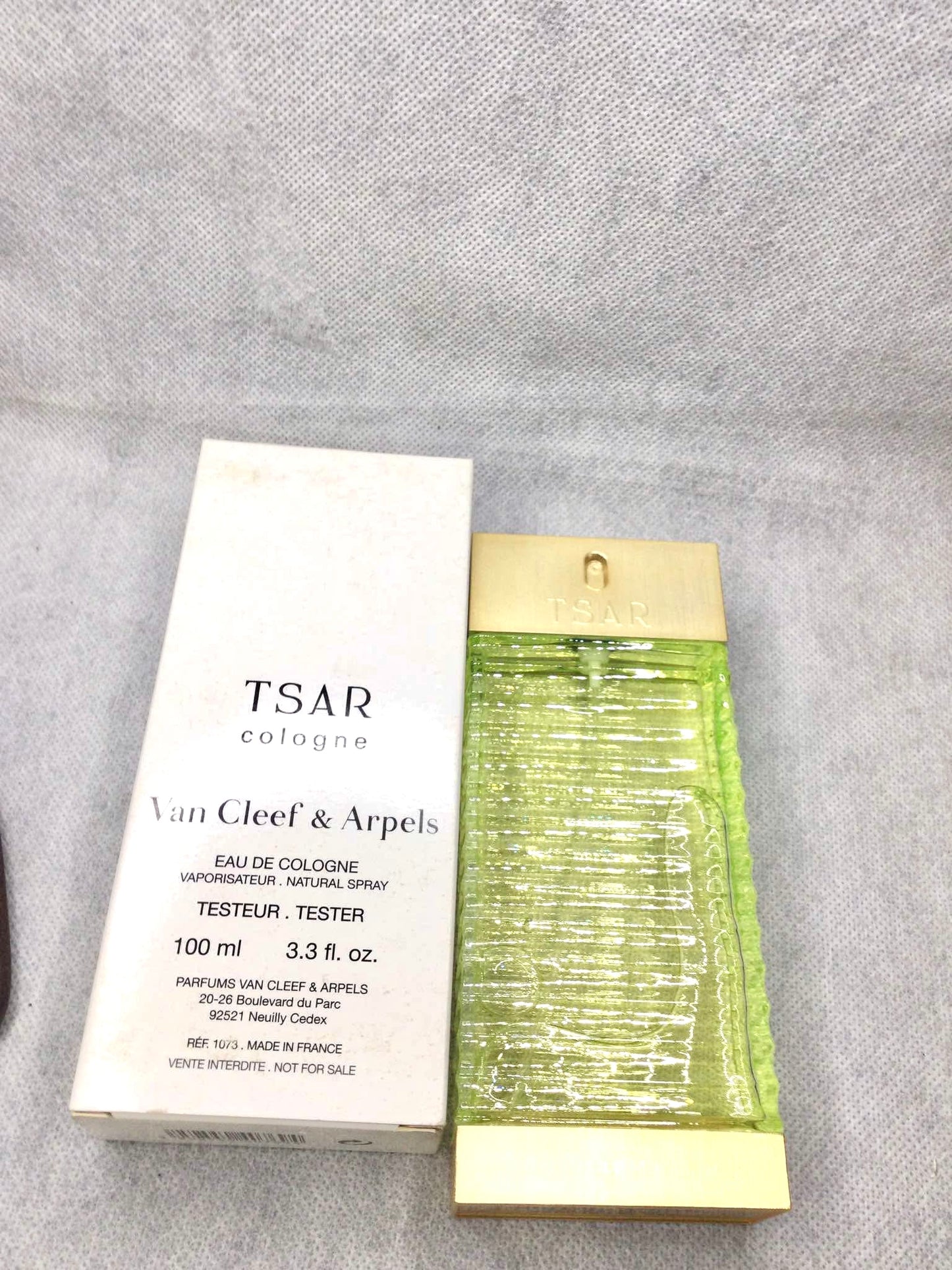 TSAR COLOGNE BY VAN CLEEF ARPELS 100 ML SPRAY TESTER VINTAGE