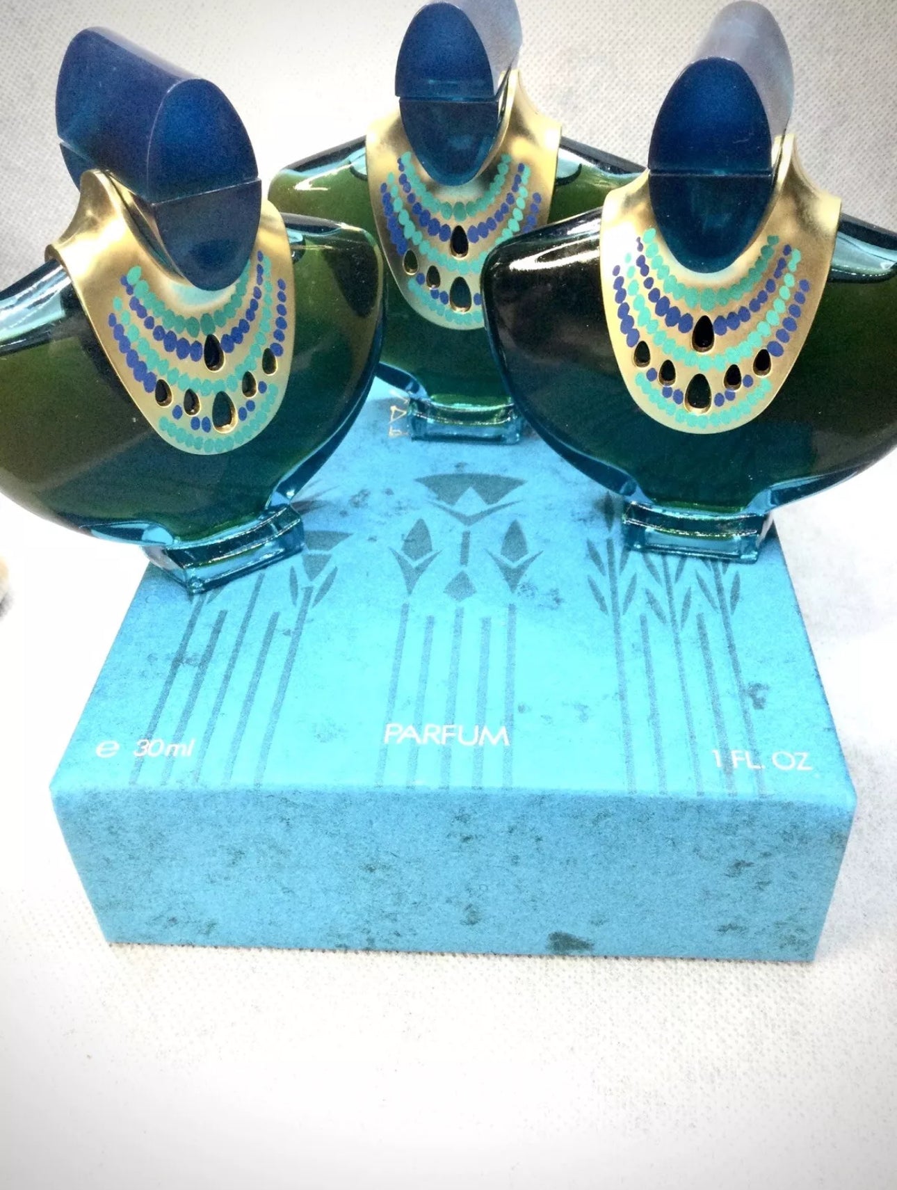 Vintage Mira Takla Vallee Des Rois Pure Parfum - 1988 Falcon Collector (3 Bottles)