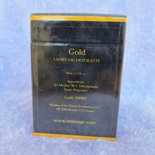 AMOUAGE GOLD LADIES CRYSTAL EAU DE TOILETTE 50 ML SPRAY SEALED VINTAGE RARE