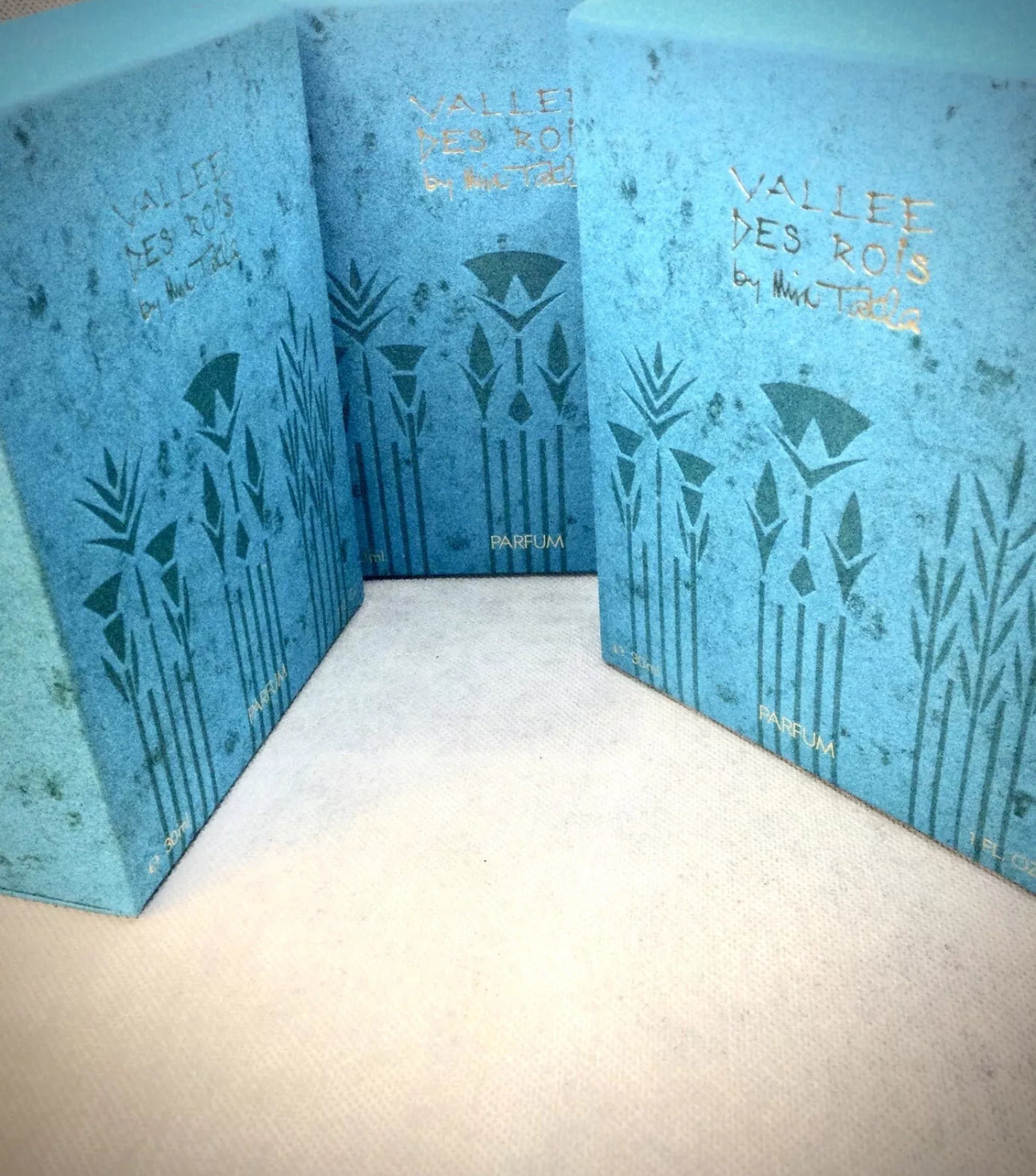 Vintage Mira Takla Vallee Des Rois Pure Parfum - 1988 Falcon Collector (3 Bottles)