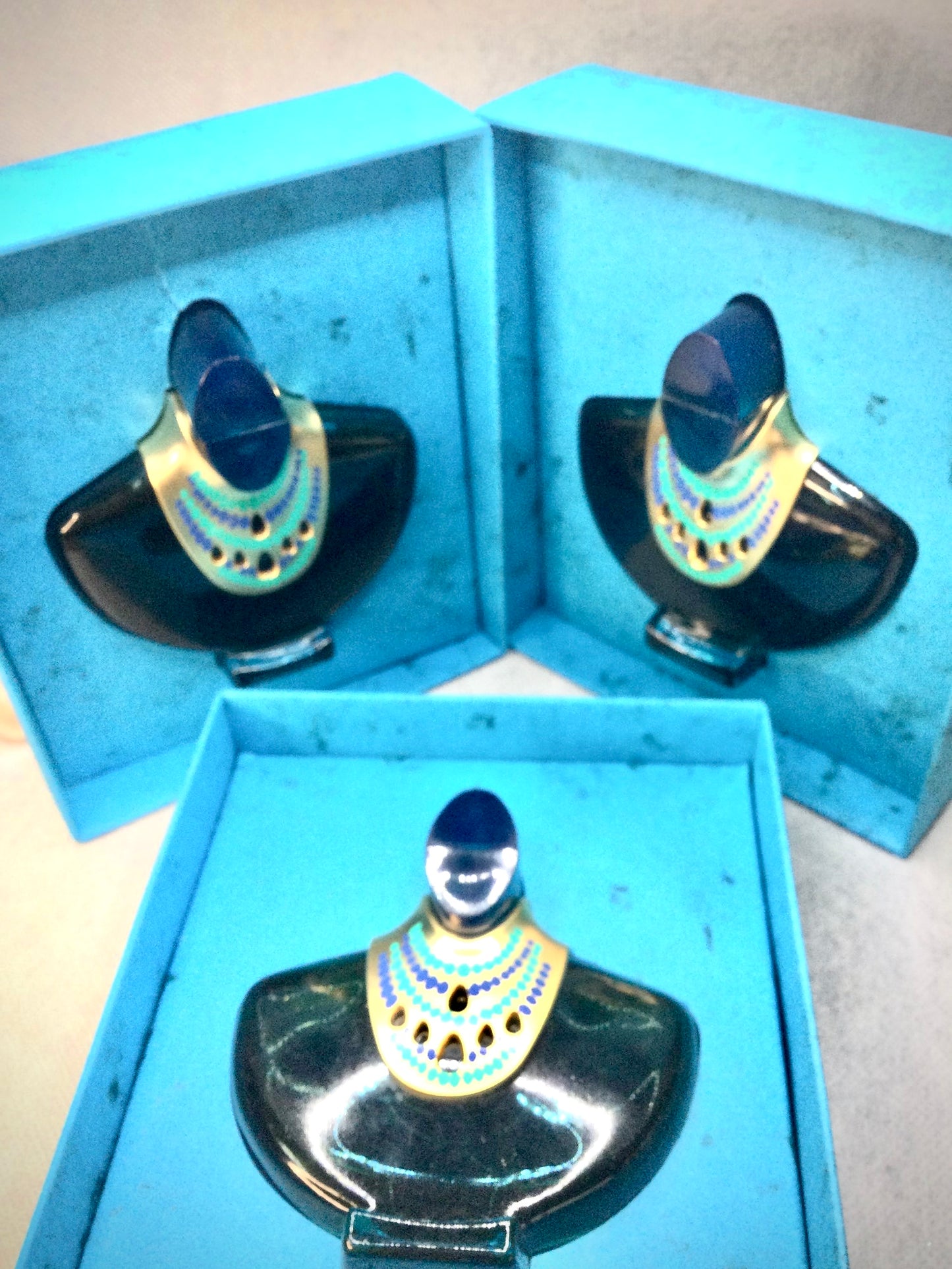 Mira Takla Vallee Des Rois Fragrances (BUNDLE 3 BOTTLES 30 ML PURE PARFUM SPLASH WITH 2 BOTTLES 7.5 ML SPRAY EAU DE PARFUM) VINTAGE 1988s EXTREMELY RARES Harrods exclusively