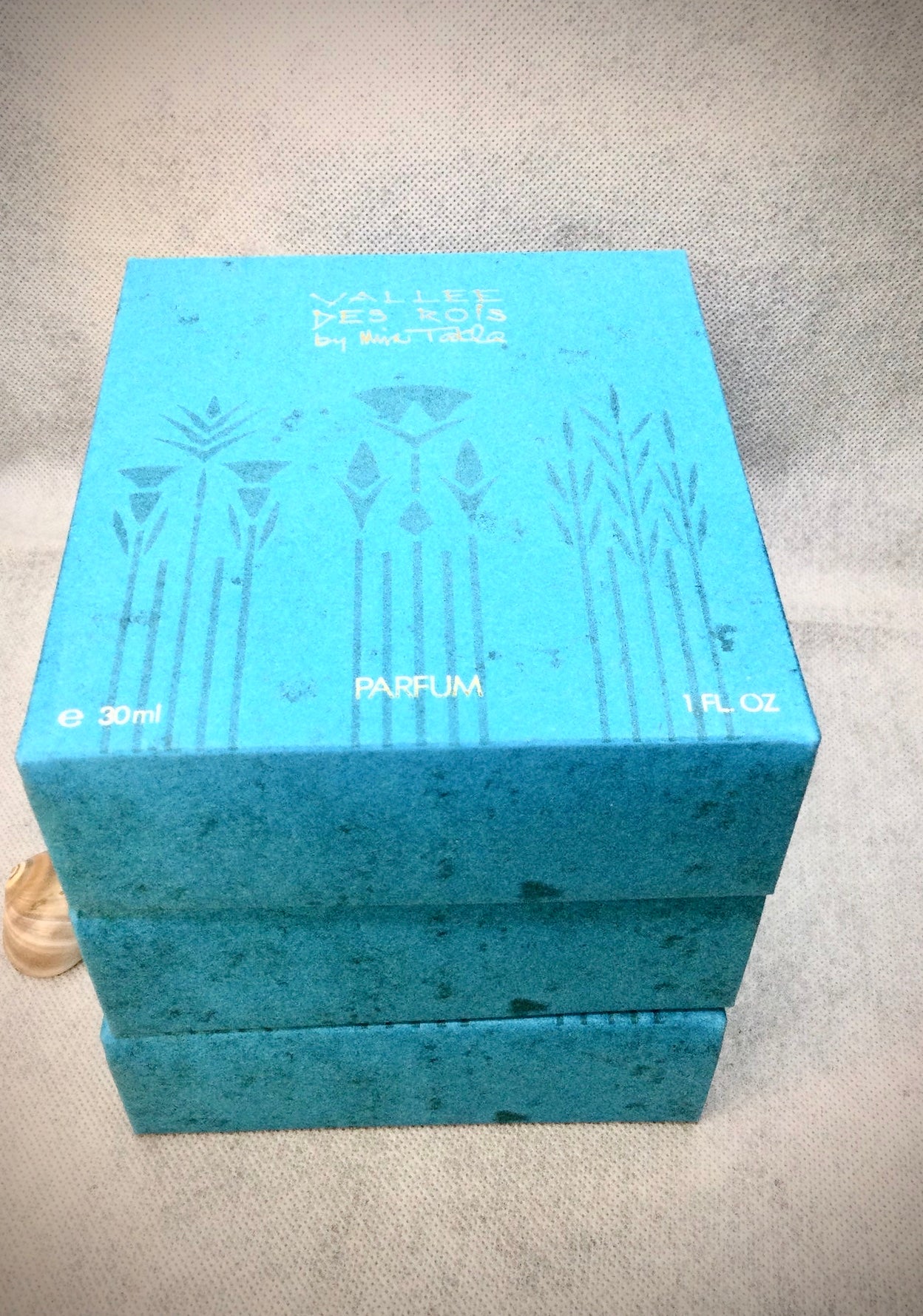 Mira Takla Vallee Des Rois Fragrances (BUNDLE 3 BOTTLES 30 ML PURE PARFUM SPLASH WITH 2 BOTTLES 7.5 ML SPRAY EAU DE PARFUM) VINTAGE 1988s EXTREMELY RARES Harrods exclusively