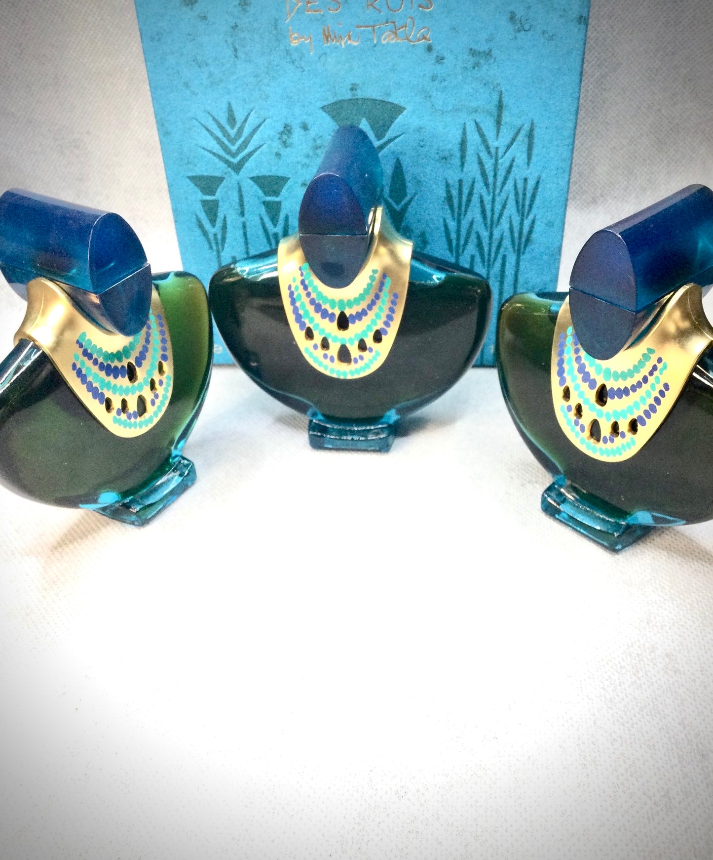 Mira Takla Vallee Des Rois Fragrances (BUNDLE 3 BOTTLES 30 ML PURE PARFUM SPLASH WITH 2 BOTTLES 7.5 ML SPRAY EAU DE PARFUM) VINTAGE 1988s EXTREMELY RARES Harrods exclusively
