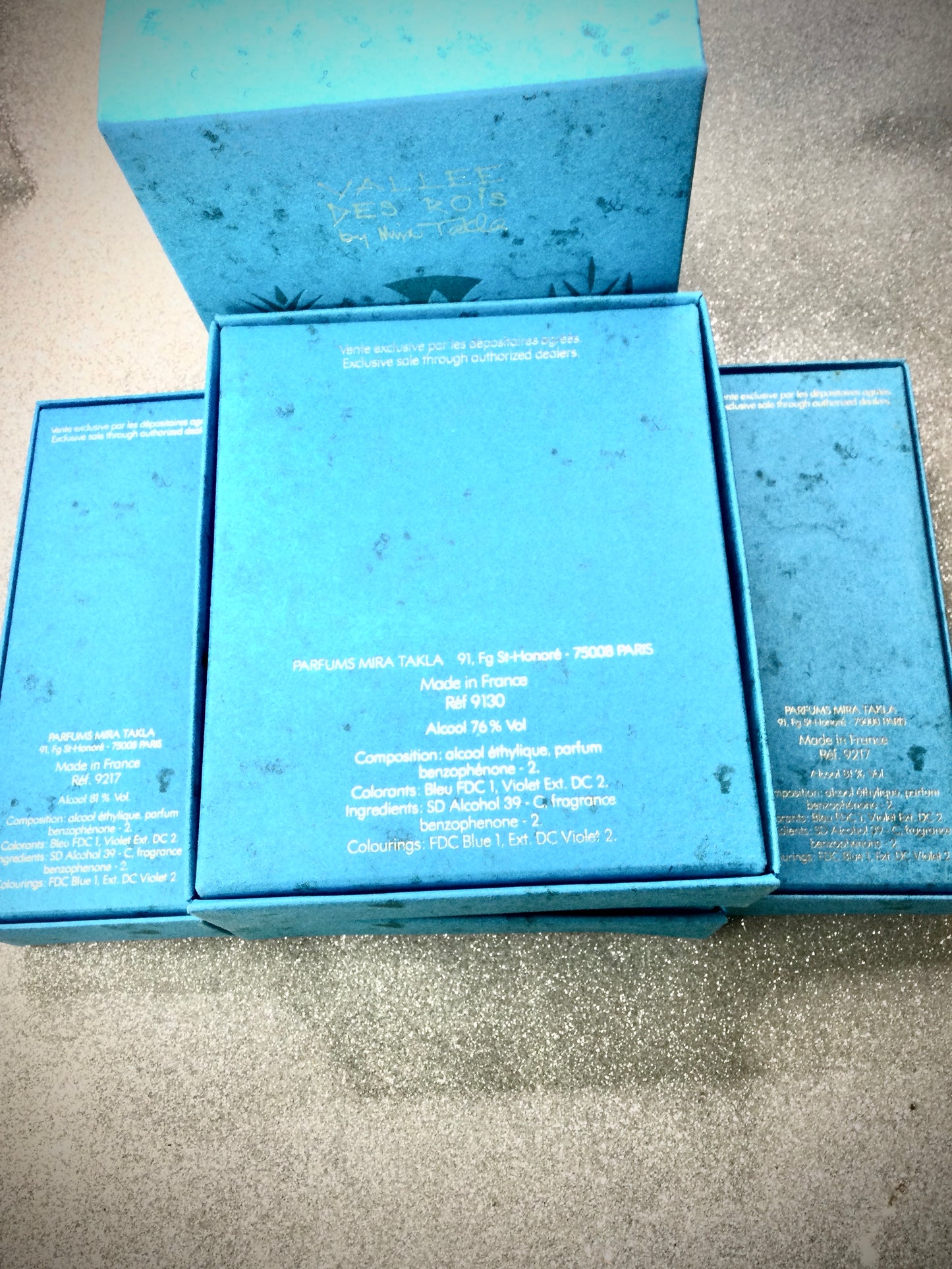 Mira Takla Vallee Des Rois Fragrances (BUNDLE 3 BOTTLES 30 ML PURE PARFUM SPLASH WITH 2 BOTTLES 7.5 ML SPRAY EAU DE PARFUM) VINTAGE 1988s EXTREMELY RARES Harrods exclusively