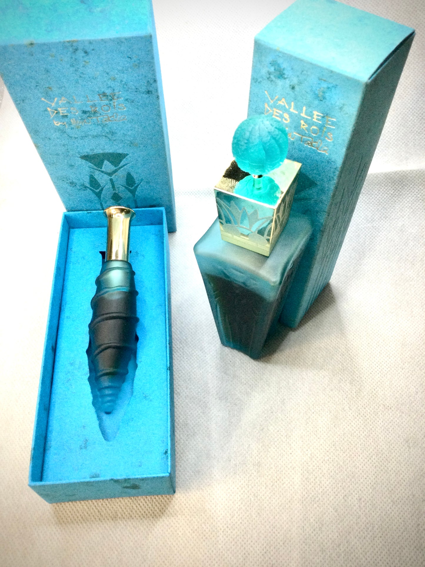 RARES Mira Takla Vallee Des Rois 50 ML EAU DE TOILETTE SPRAY 1988s (Falcon Collector) WITH 7.5 EDP SPRAY HARD TO FIND HARRODS EXCLUSIVE