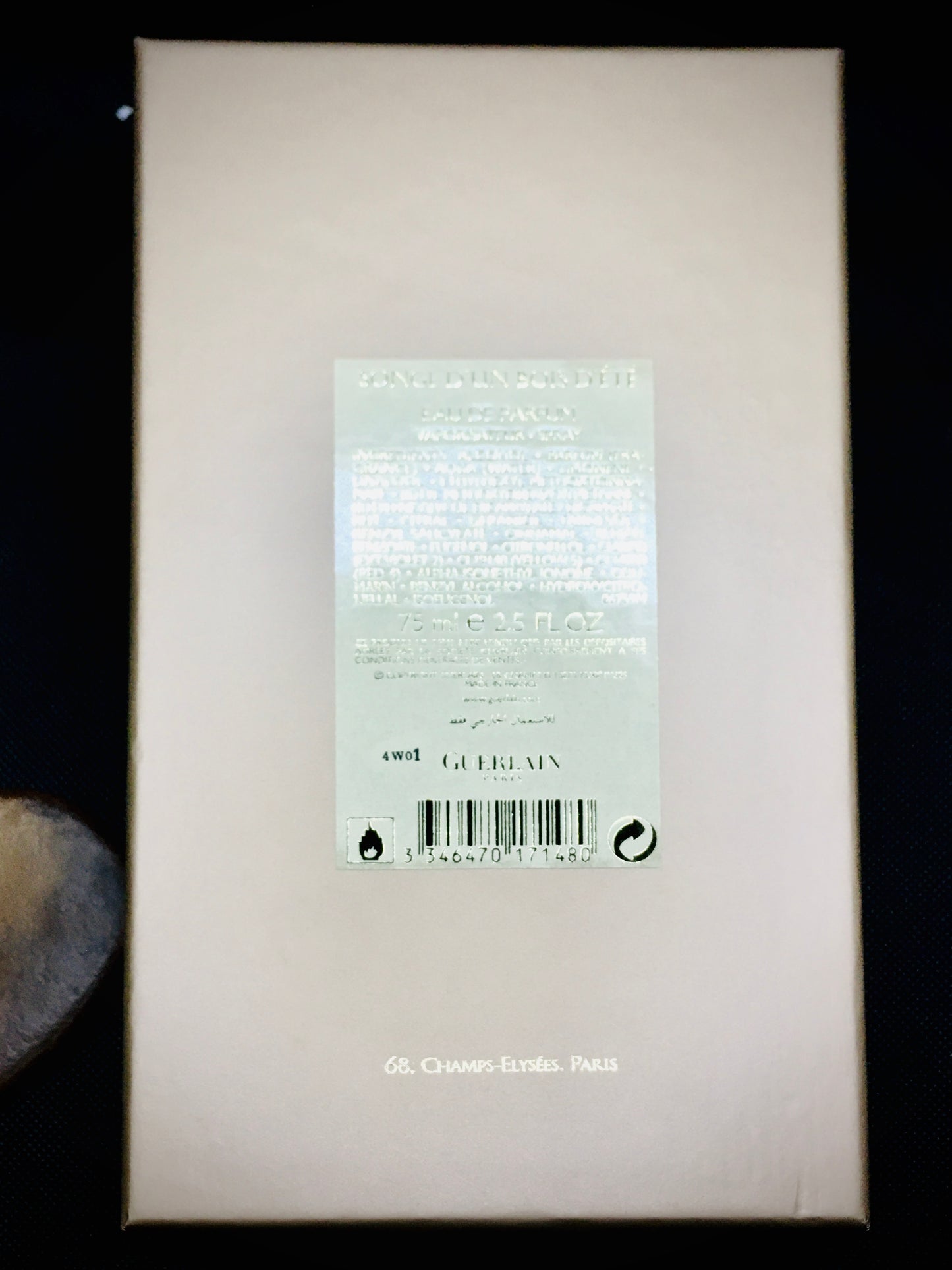 Guerlain Songe d'un Bois d'Ete Eau De Parfum  2014 Unisex 75 ML 2.5 oz Spray Vintage Rare