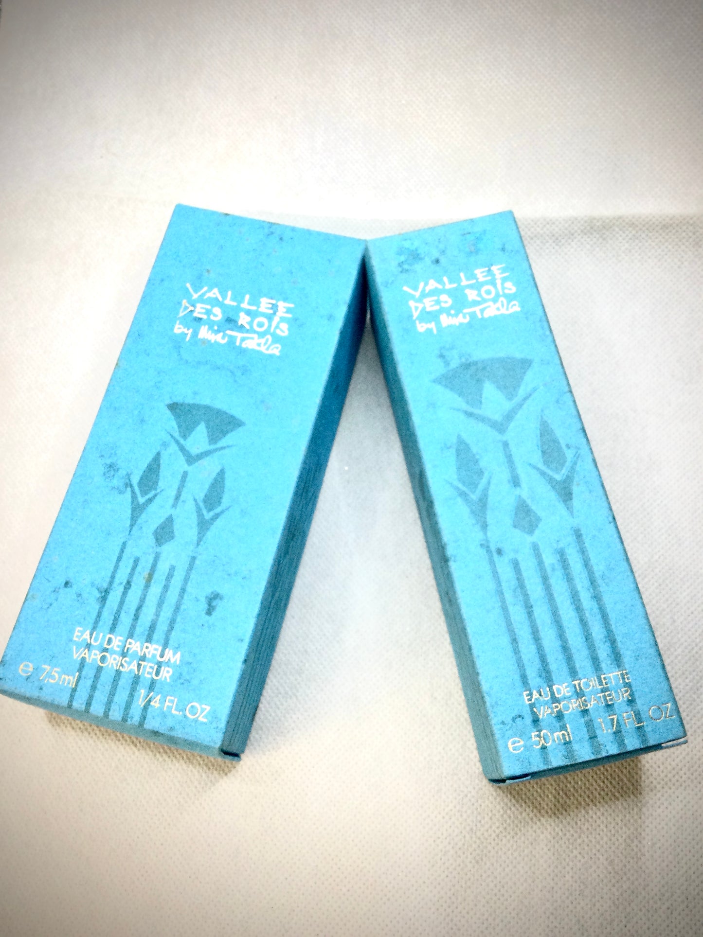 RARES Mira Takla Vallee Des Rois 50 ML EAU DE TOILETTE SPRAY 1988s (Falcon Collector) WITH 7.5 EDP SPRAY HARD TO FIND HARRODS EXCLUSIVE