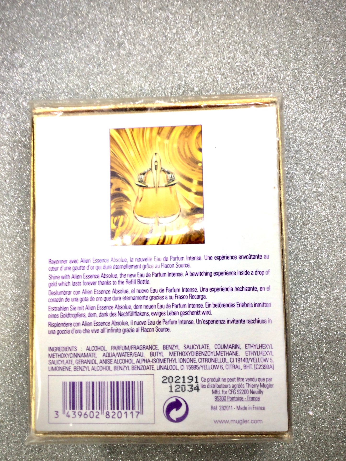 Alien Essence Absolue By Thierry Mugler Eau De Parfum INTENSE 60 Ml Or 30 Ml Refillable Stone Spray RARE SEALED