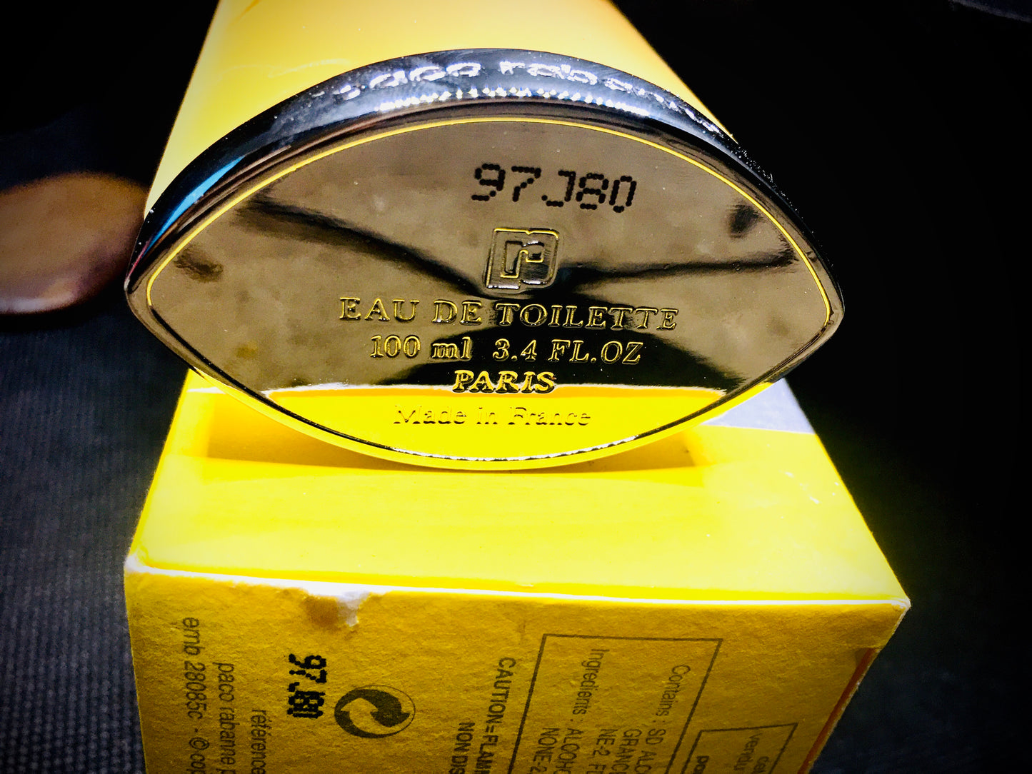 XS Pour Elle Paco Rabanne Eau De Toilette 100 Or 50 ML Spray Vintage