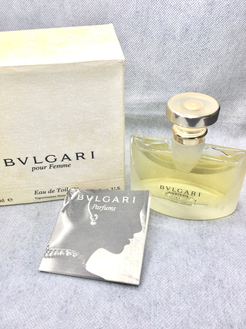 BVLGARI EAU DE TOILETTE POUR FEMME CLASSIC 50 ML SPRAY RARE VINTAGE SEALED