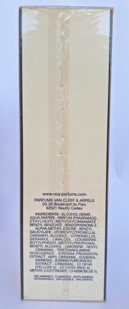 First By Van Cleef Arpels Women Eau De Toilette 90 ML Spray Refillable Golden Case Vintage Sealed