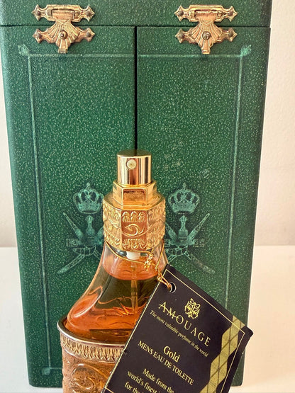 AMOUAGE GOLD MAN CRYSTAL DAGGER BOTTLE EAU DE TOILETTE 50 ML SPRAY RARE VINTAGE
