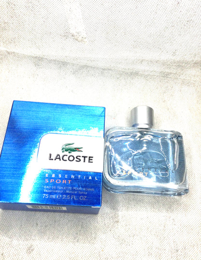 LACOSTE ESSENTIAL SPORT EAU DE TOILETTE 125 Or 75 ML SPRAY FOR MEN RARE SEALED
