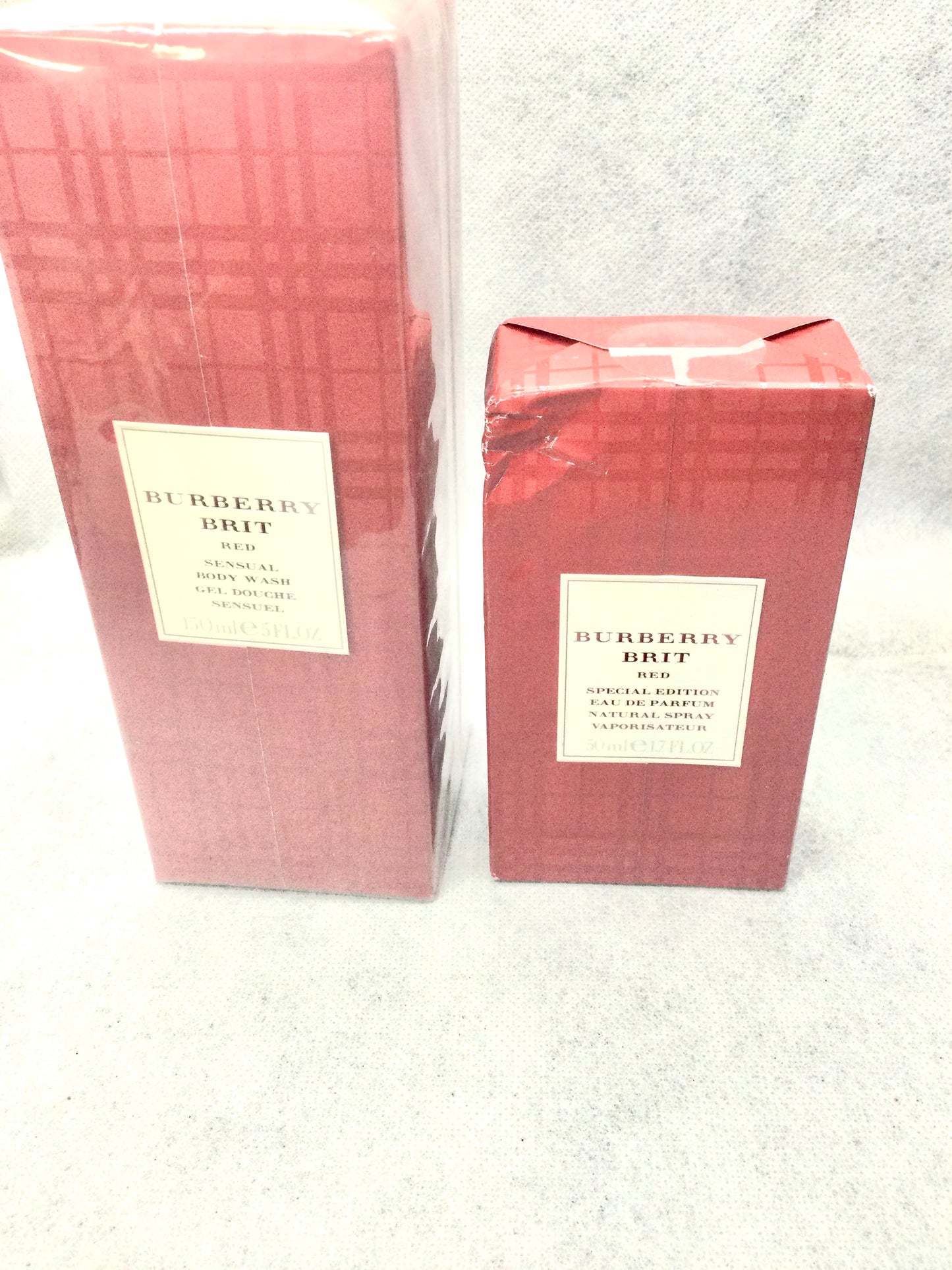 BURBERRY BRIT RED Special Edition For Women 50 ML Eau de Parfum Spray 150 ML BODY WASH BUNDLE