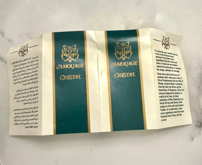 AMOUAGE CRYSTAL GOLD WOMEN 24 CARAT GOLD BOTTLE EAU DE TOILETTE 50 ML SPRAY RARE VINTAGE 1983