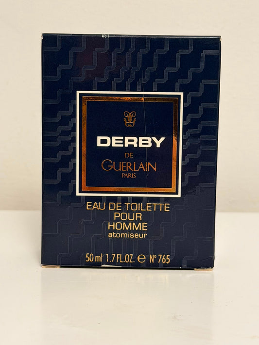 GUERLAIN DERBY EAU DE TOILETTE POUR HOMME 50 ML SPRAY EXTREMELY RARE VINTAGE 1985