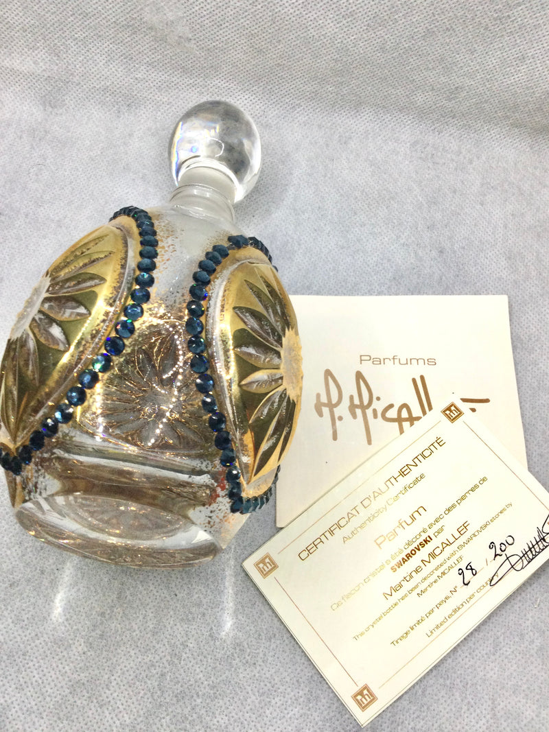 M. MICALLEF CRYSTAL HAND PAINTED SWAROVSKI STONE FRAGRANCE BOTTLE - Limited Edtion -Refill -Size 300 ML WITH PERFUME YOU CHOOSE 300 ML (ANANDA-MOON PARFUM)