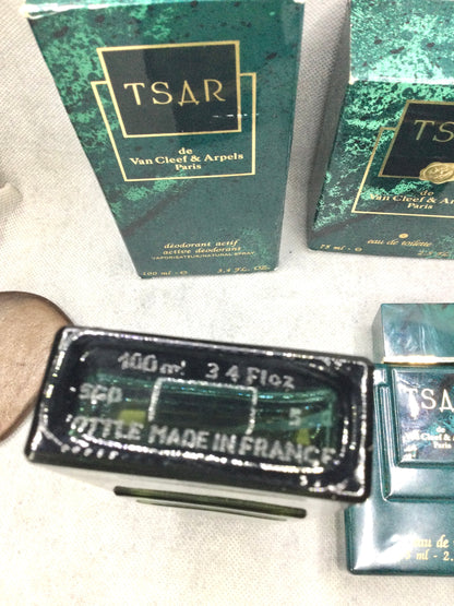 VINTAGE TSAR By Van Cleef 75 ML EAU DE TOILETTE SPLASH - Active Deodorant 100 ML SPRAY BUNDLE