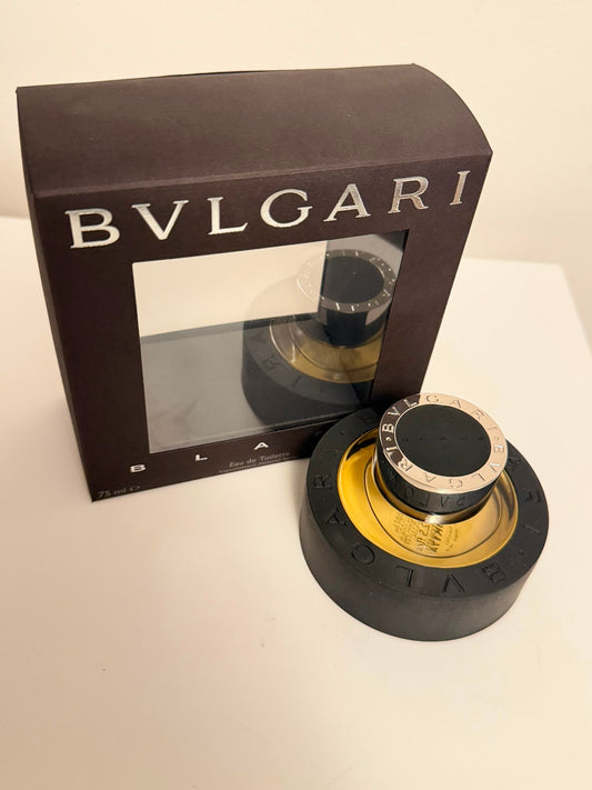 Bvlgari Black Eau De Toilette Pour Homme 75 Ml SPRAY Twisted Cap Old O.G Vintage Formula Rare