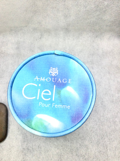 VINTAGE AMOUAGE CIEL POUR FEMME 50 ML SPRAY IN MOSQUE SOLID CRISTAL BOTTLE OMAN RARES