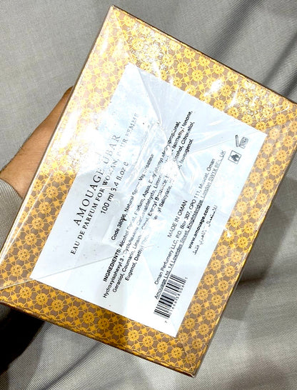 AMOUAGE UBAR FOR WOMEN  Eau De Parfum 100  ML Spray Oman SEALED