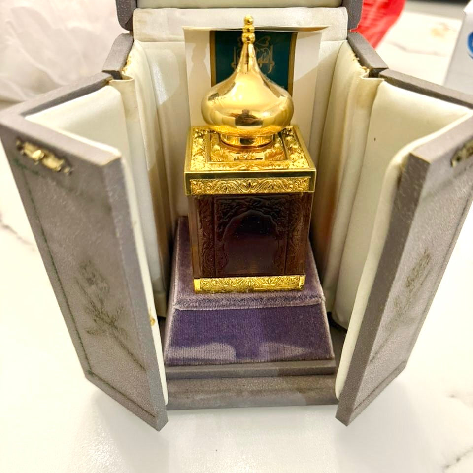 AMOUAGE CRYSTAL GOLD WOMEN 24 CARAT GOLD BOTTLE EAU DE TOILETTE 50 ML SPRAY RARE VINTAGE 1983