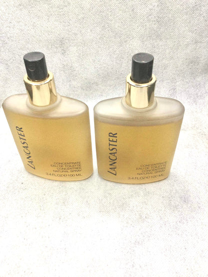 RARE Lancaster Concentrate Eau de Toilette for women 100 Ml spray Tester BUNDLE