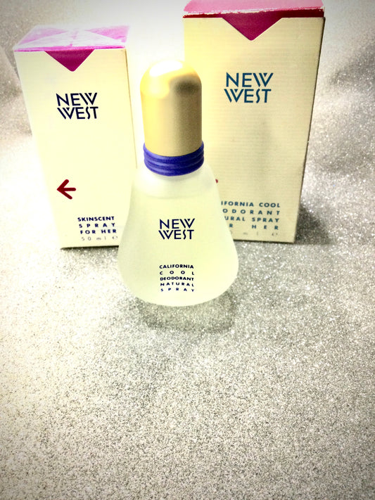 Aramis New West Skinscent For Her 50 ML EDT+New West CALIFORNIA COOL DEODORANT 100 ML spray RARE VINTAGE