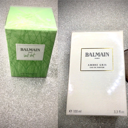 (Bundle) Ambre Gris Pierre Balmain EDP Spray 100 Ml AND Balmain vent vert 75 Ml spray Vintage Discontinued