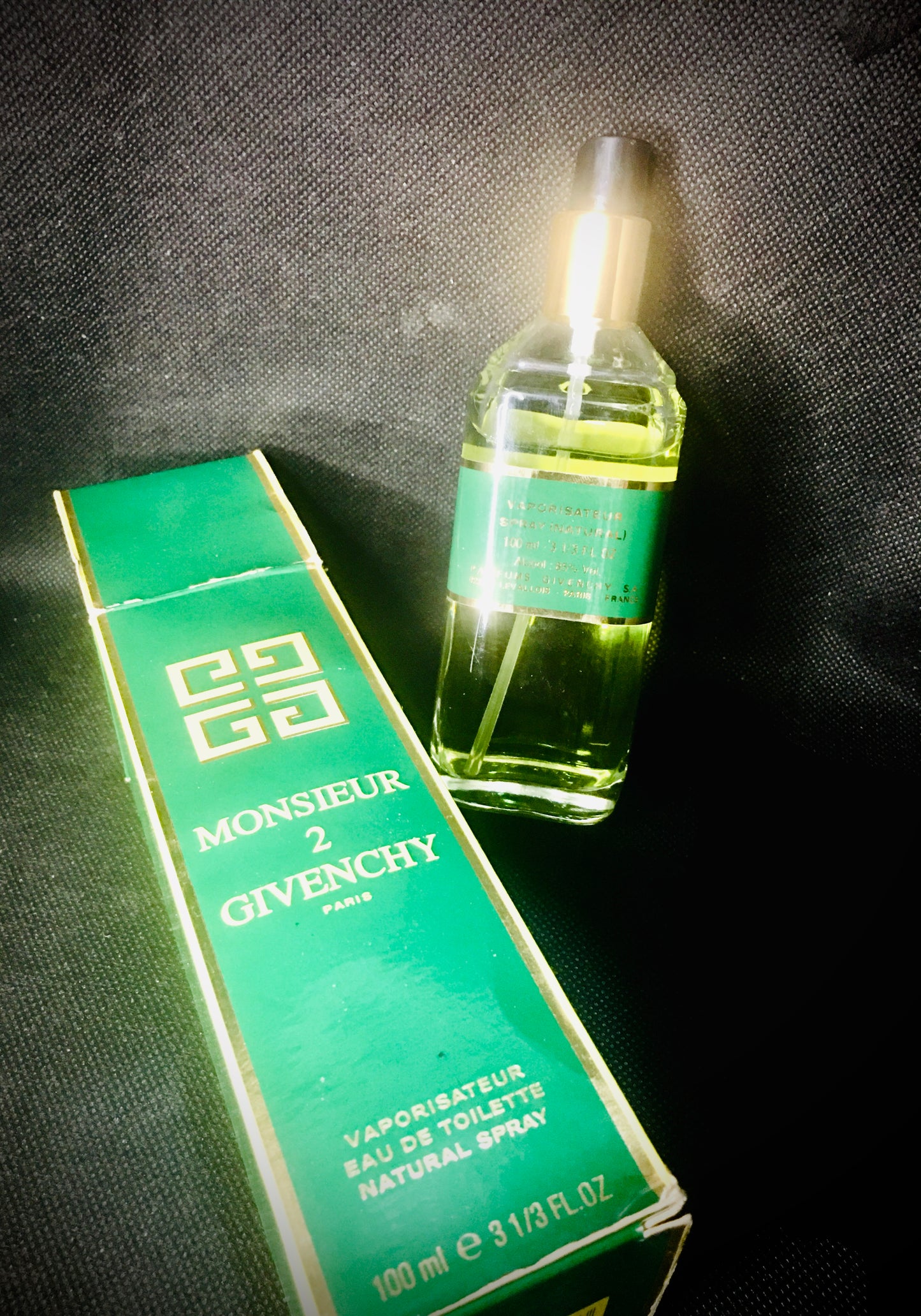 Givenchy Monsieur 2 EDT 100 ml 3.3 oz , Spray—No Cap— Used, Extremely , Rare