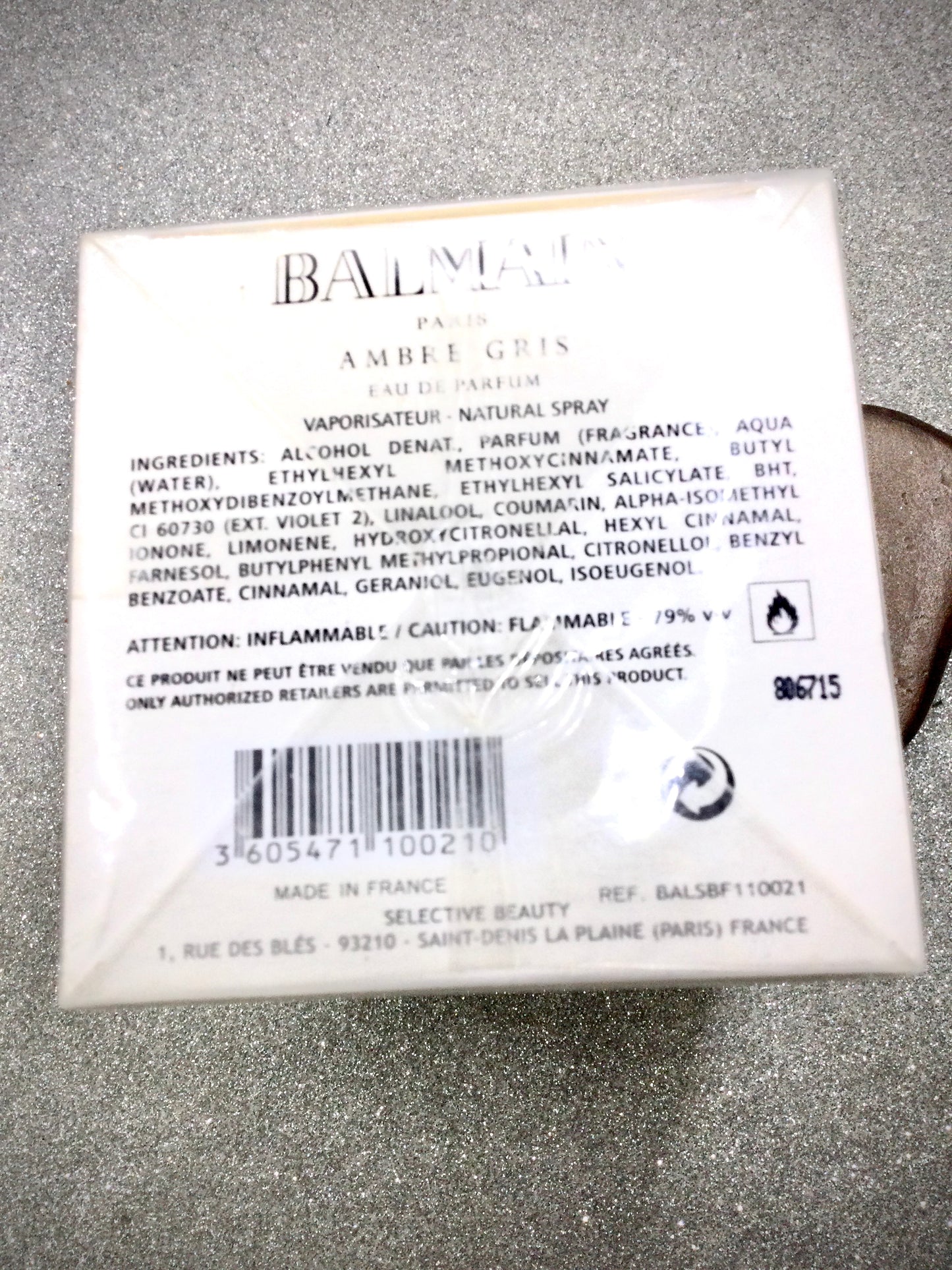 Ambre Gris BY Balmain Eau De Parfum women 100 ML Spray Discontinued SEALED