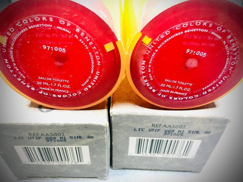 TRIBU by Benetton for woman Spray EDT ,100 ml , Bundle (2 × 50 ml) Vintage,Rare