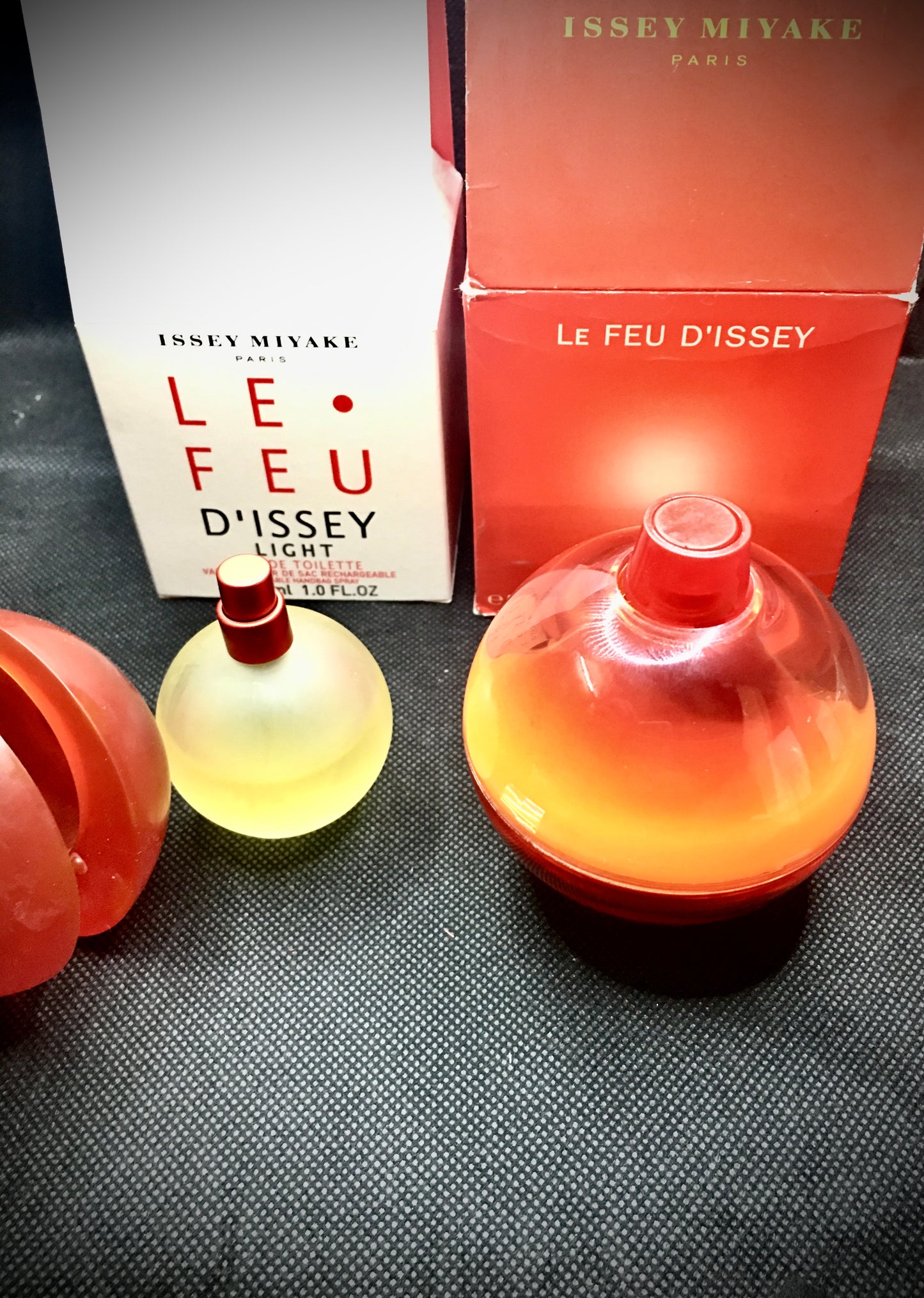 Offering Le Feu D'Issey Light By Issey Miyake 50 Ml + Le Feu D'Issey Light 30 ml , vintage , discontinued