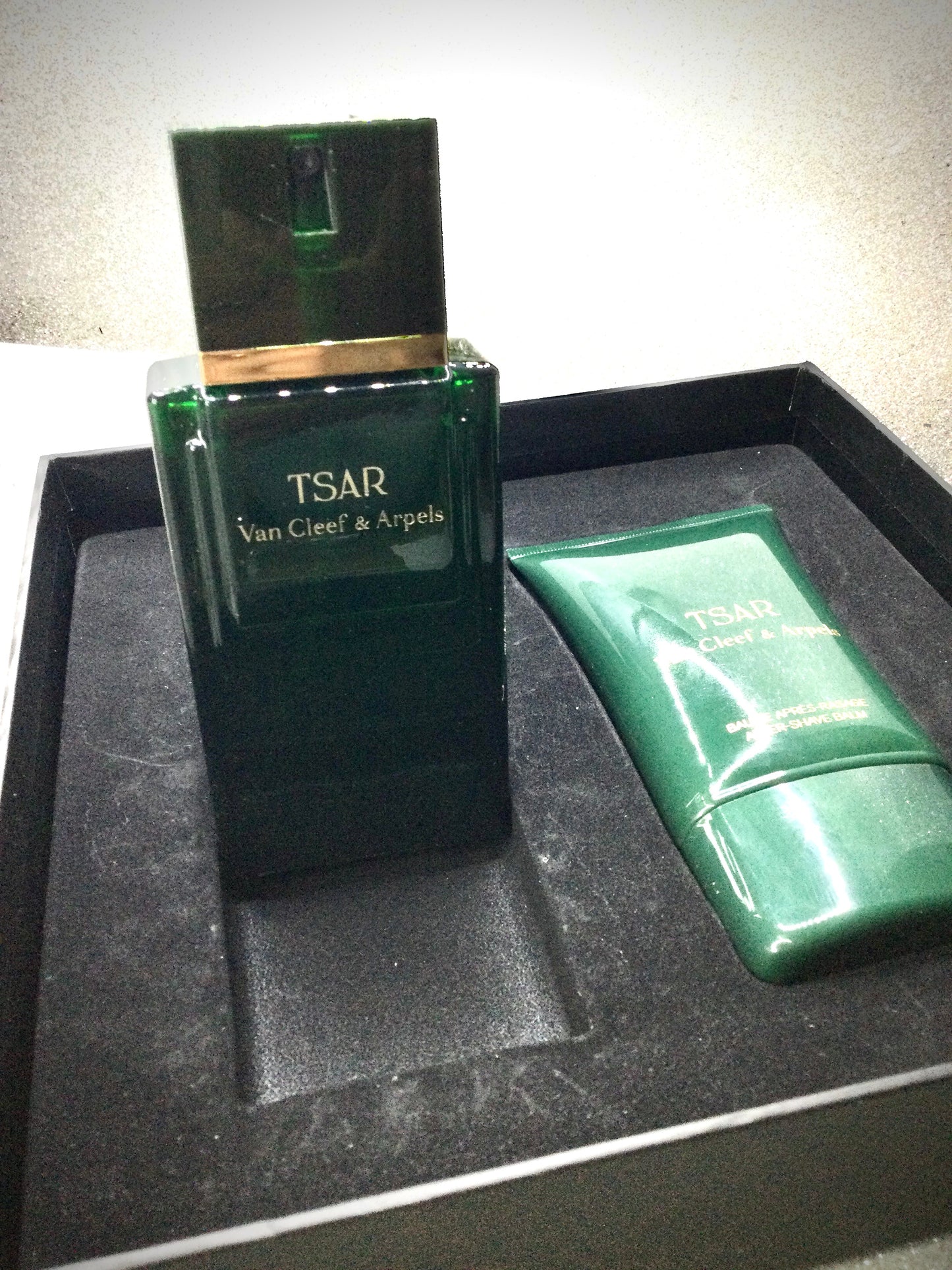 Vintage Tsar Van Cleef Eau de Toilette 100 Or 50 ML Spray Gift SET RARE