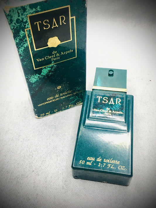 Van Cleef & Arpels Tsar Eau de Toilette Edt 50 Ml Spray Perfume For Men, Rare Vintage, Old Formula