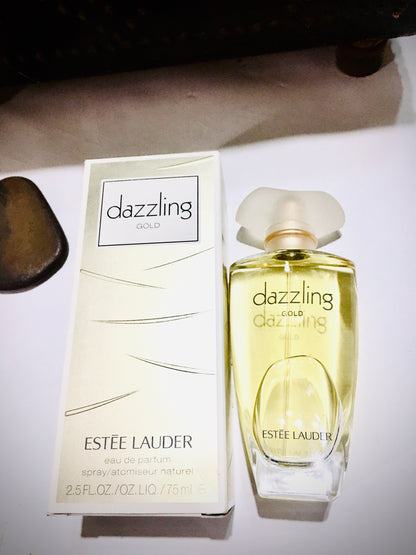 Estee Lauder Dazzling Gold Eau De Parfum for women 75ml.  rare ,discontinued