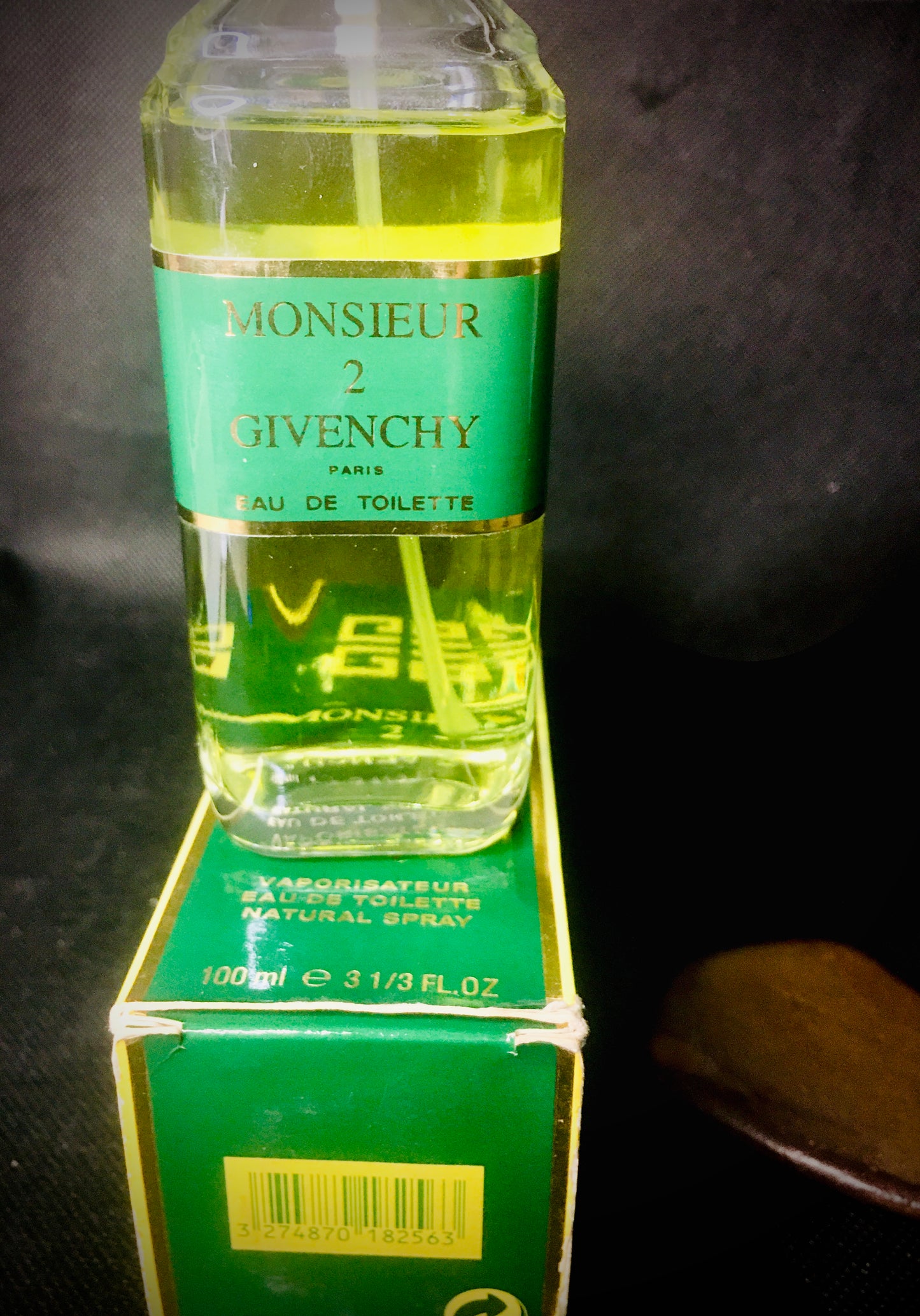 Givenchy Monsieur 2 EDT 100 ml 3.3 oz , Spray—No Cap— Used, Extremely , Rare