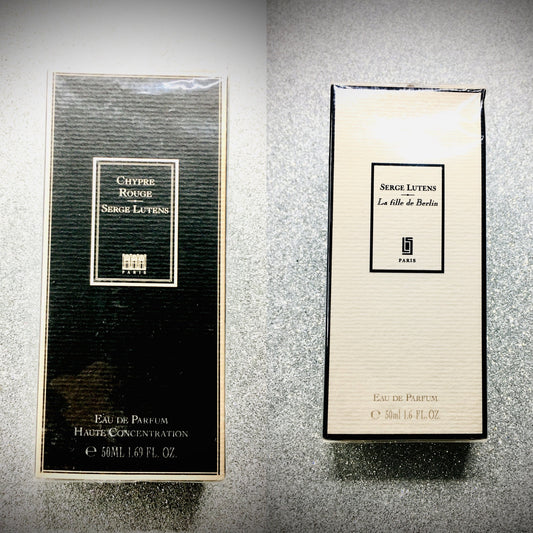 BUNDLE SERGE LUTENS CHYPER ROUGE / LA FILLE DE BERLIN  50 Ml SPRAY EAU DE PARFUM (OLD FORMULATION) SEALED